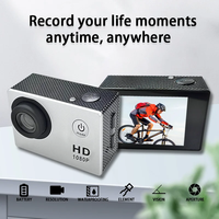 Caméra sportive CJ149 la moins chère, HD 1080P, étanche à 30 m, caméra miniature grand angle de 2 pouces pour l'extérieur avec batterie amovible