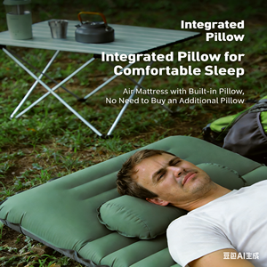 <span class=keywords><strong>ที่นอน</strong></span>เป่าลมไนลอนหนา 10 ซม. สำหรับตั้งแคมป์กลางแจ้ง <span class=keywords><strong>พร้อม</strong></span>หมอนในตัว พับเก็บได้ น้ำหนักเบา พกพาสะดวก - Product Image 4
