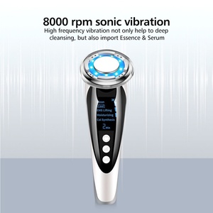 Masseur facial multifonctionnel vibrant pour le rajeunissement de la peau, soin chaud/froid, appareil de massage facial - Product Image 6