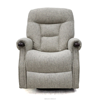 Geeksofa Chaise inclinable manuelle moderne en tissu avec design berçant et pivotant pour meubles de salon