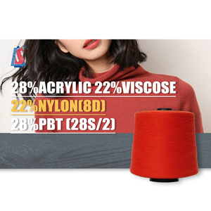 Hilo SALUD Más Popular 28S/2 28% Acrílico 22% Nailon (8D) 28% PBT 22% Viscosa para Tejer, Hilo de Núcleo Hilado <span class=keywords><strong>Andy</strong></span> - Product Image 1