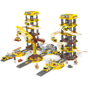 Mini-circuit de course d'aventure avec voitures miniatures, jouets de piste électrique et véhicules moulés sous pression pour jeu d'imitation - Product Image 3