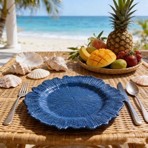 Black Hot Sell <b>Cheap</b> 13 " Wholesale Party Elegantly Decorated Tableware <b>Set</b> Reef Wedding Luxury Dinner Charger <b>Plate</b> Fruit Dish - Product Image 1