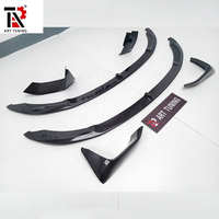 Lèvre avant en fibre de carbone sèche pour BMW F80 M3 F82 M4, style MP, séparateur de pare-chocs