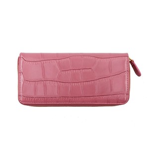 Women's <b>Long</b> <b>Wallet</b> Sky Blue Crocodile Pattern Zipper Clutch Everyday Use 6 Inch Eco Friendly - Product Image 2