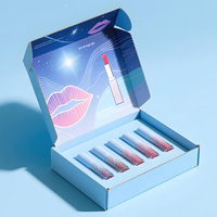 Boîte de papier d'expédition en carton ondulé cosmétique avec logo imprimé personnalisé Outils de pinceaux de maquillage Boîtes de brillant à lèvres pour emballage