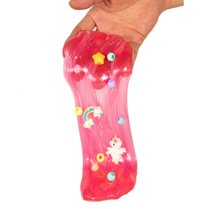 Cổ Phiếu Bán Buôn Không Độc Hại <span class=keywords><strong>DIY</strong></span> <span class=keywords><strong>Slime</strong></span> Đỏ Đầy Màu Sắc Pha Lê <span class=keywords><strong>Putty</strong></span> Với Tpr Unicorn Sao Phụ Kiện Quà Tặng Nồi Bao Bì Cho Trẻ Em - Product Image 3