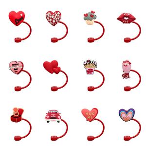 San valentino Love Series 8mm/10mm in Silicone tropicale tappo di copertura in paglia può coprire con tappo per la polvere di paglia di caffè - Product Image 5