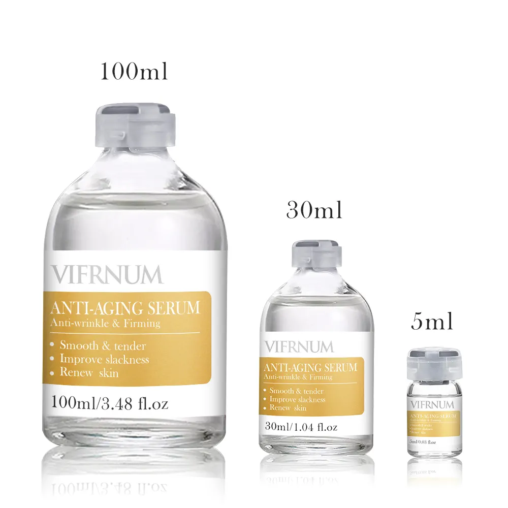 Private label vitamina C collage 4 in 1 siero viso idratante cura della pelle sensibile acido ialuronico siero viso anti invecchiamento