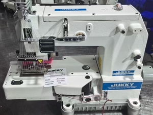 Machine à coudre industrielle multi-aiguilles JUKKY VC008 pour ceintures, point de chaînette 4-12, pour vêtements, avec table et moteur 550W, équipée d'un A. - Product Image 3