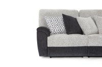 Ensemble de canapés inclinables électriques en tissu moderne, en forme de L, avec fonction massage, pour salon