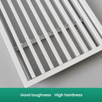 Grille d'aération double déflection ouvrable en aluminium, grille de plafond amovible pour la climatisation et la ventilation CVC