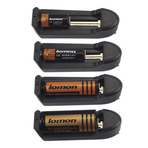 Chargeur de batterie de bureau Lomon 18650 26650 14500 à fente unique Li-ion avec protection contre les surcharges pour charge standard de batterie - Product Image 1