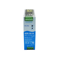 Fuente de Alimentación Conmutada AC-DC de 24V para Montaje en Riel DIN, NDR-120-24, 24V 5A 10A 100-240VAC SMPS para Monitores de Voltaje Automáticos Industriales