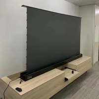 Écran de projection TV laser OEM 100-120 "Écran de projection PET UST ALR motorisé pour projecteur ultra court