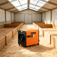 LN120LPTE-F Chauffage professionnel au gaz pour poussins, équipement d'élevage avicole pour poulaillers, chauffage au propane à air forcé