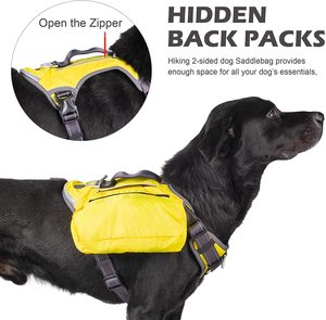<span class=keywords><strong>Harness</strong></span> <span class=keywords><strong>Vest</strong></span> Anjing Multifungsi Anti Tarik dengan Tas Selempang Ransel, Klip Tali, Bantalan Empuk, Anti Tersedak, <span class=keywords><strong>Harness</strong></span> Anjing Heavy Duty - Product Image 3
