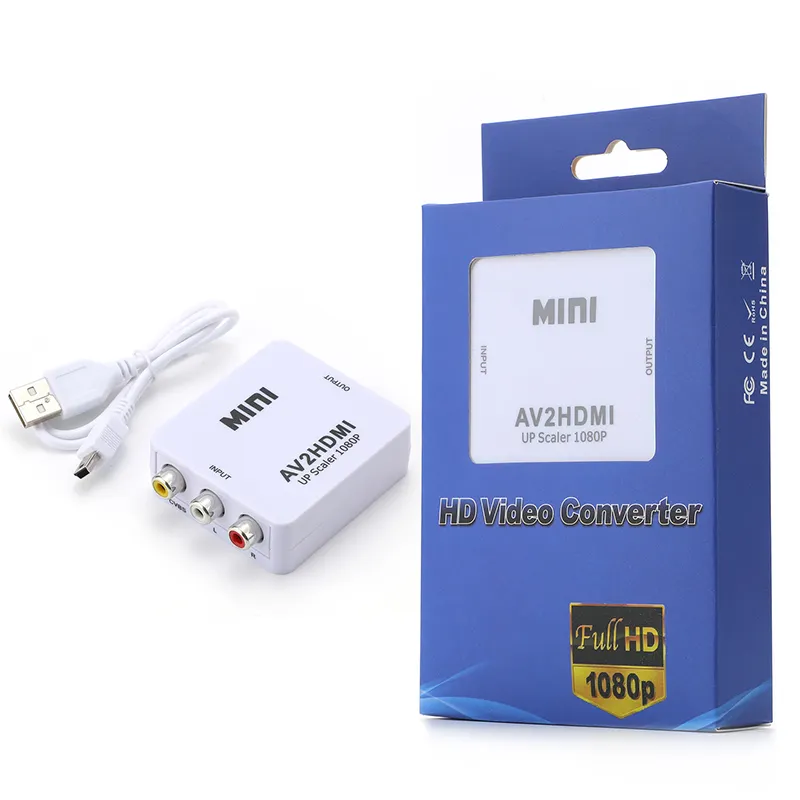 Mini Grootte 1080P Hdmi2av Hdmi Naar Av Hdmi Naar Rca Video Audio Converter