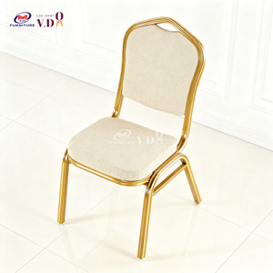 Sillas Doradas para Bodas y Eventos, Sillas de Aluminio para Eventos, Sillas de Tela para Comedor y Banquetes, para Uso en Restaurantes, Hoteles y Salones - Product Image 3