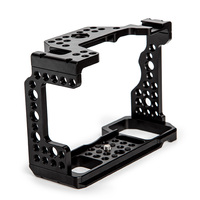 Cage vidéo BAFANG noire en alliage d'aluminium pour A7M3/R3/A9/A7R/A7 II avec griffe porte-accessoire, portable