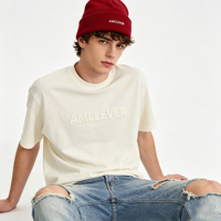 Topi Rajut Musim Dingin AMCLEVER, Kupluk Akrilik Warna Solid Unisex, Topi Pullover Bordir Cetak Seluruh Permukaan, Skullies Hangat, Logo OEM
