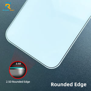 <span class=keywords><strong>Protection</strong></span> d'écran en verre trempé sérigraphié pour <span class=keywords><strong>iPhone</strong></span> 15, 16, 17 Series, bords fins, antistatique et anti-rayures, vente en gros - Product Image 2