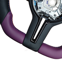 Volant de voiture BMW en cuir violet pour BMW M3 M4 M5 M6 F30 F10 F60 F80 F20 F22 F31 F32 E46 E71 E90 E92 E91 E92 E60 X1 X3 X5