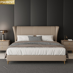 Cama de Lujo Contemporánea U-Best, Tapizada, Tamaño Queen, Doble, King, Madera, Muebles de Madera para Dormitorio, Lit Cama Yatak Letti - Product Image 3