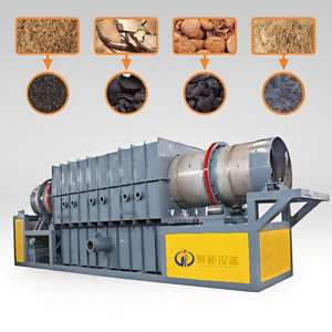 Umweltfreundlicher Rauchloser Automatischer Kontinuierlicher Karbonisierungs-Biomasse-Biochar-Holzkohle-Ofen - Product Image 3
