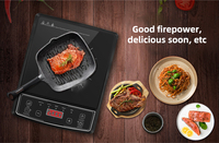 Appareil de cuisine de qualité CE standard de l'UE 220-240V fonctions de cuisson multiples 2000W table de cuisson à induction unique