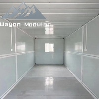 Wayon 20ft Portable Containers Maison Préfabriquée Pliable avec 2 Chambres pour Magasins Bureaux Maison