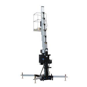 Plateforme élévatrice verticale hydraulique portable 10m 12m à deux mâts, élévateur électrique en alliage d'aluminium à vendre - Product Image 5