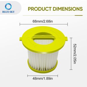Filtres HEPA compatibles avec les aspirateurs <span class=keywords><strong>Ryobi</strong></span> 18V ONE + PCL704 PCL705 PCL700 Series Filtre de remplacement pour aspirateur à main - Product Image 2