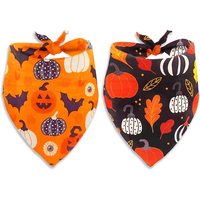 Nouvelle Tendance : Bandana de Noël Personnalisé pour Chien, Écharpe de Fête pour Chat (Citrouille, Maïs Sucré) – Accessoires pour Chiens et Chats