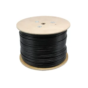 كابل 100M خارجي Cat6 Ftp 23Awg 0.56Mm من النحاس الخالص PVC+PE غمد مزدوج Cat 6