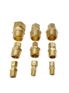 Raccord mâle à compression en laiton sans plomb SAE, pour liquides basse pression, construction forgée, pour carburant, gaz, eau, huile, certifié NSF - Product Image 4