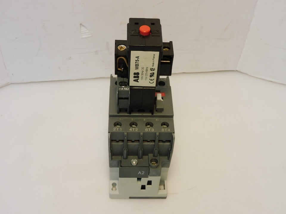 PLC A26 40 00 <strong>CONTACTOR</strong> 110 120V COIL 60Hz W/ CA5 <strong>10</strong> AUX CONTACT BLOCK &<strong>amp</strong>; WB75 a