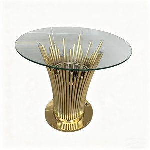 Hotel Wedding Party Event Dining <strong>Table</strong> 48" Divine Round Cake <strong>Table</strong> Gold Wedding <strong>Decoration</strong> Cake <strong>Table</strong> - Product Image 2