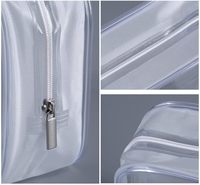 Nouvelle Trousse de Maquillage de Voyage Écologique en PVC Transparent Imperméable avec Fermeture Éclair