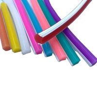 Bande LED néon flexible en PVC découpable 12V DC, 12 couleurs uniques, RGB, 2,5 cm, 1 cm, pour signalétique découpable