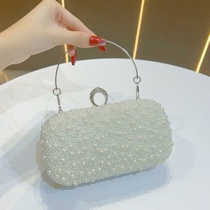 2026 Women Evening <strong>Handbags</strong> Noble Beaded Clutch Purse Wedding Party Chain Purses <strong>Small</strong> Purse Elegant <strong>White</strong> Pearl Party <strong>Handbags</strong> - Product Image 1