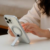 Support magnétique universel pour téléphone, réglable à 180 degrés, en alliage d'aluminium, pliable, pour iPhone et Android, design personnalisé
