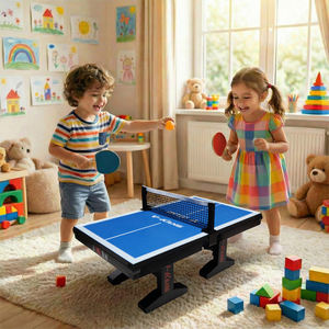 Table de <span class=keywords><strong>ping</strong></span>-<span class=keywords><strong>pong</strong></span> miniature pliable, livraison directe d'usine, avec raquettes, table de <span class=keywords><strong>ping</strong></span>-<span class=keywords><strong>pong</strong></span> miniature écologique pour enfants - Product Image 6