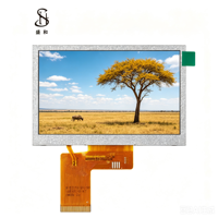 Pantalla LCD Personalizada BOE de 4.3 Pulgadas, Panel TFT LCD con Resolución 800x480, RGB 40PIN LVDS SPI I2C, Retroiluminación LED de 700 Nits, Controlador IC ST72611