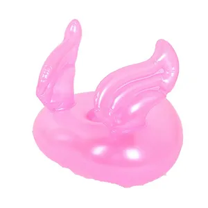 Water Toys Custom Inflatable Flamingo Cow Pool Float Cup Drinker Bottle Cooler Inflatable Drink Holder