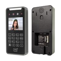 Dispositivo de Control de Acceso y Asistencia con Reconocimiento Facial, Lector de Códigos QR, RFID, Wiegand, Visión Nocturna, Reinicio de Logotipo, Pantalla Táctil, Wi-Fi