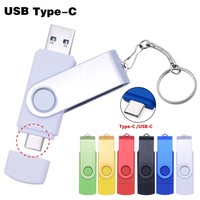 Clé USB 3.0 USB-C 64 Go/128 Go OTG à double interface avec conception pivotante Garantie 1 an Puce de classe A