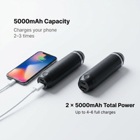 Chauffe-mains et lampe torche USB/à piles 2026 C306 avec batterie externe 4000-6000mAh, charge rapide, support magnétique, usage domestique