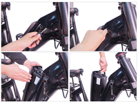 Vélo électrique 20 pouces à pneus larges, déverrouillage NFC, serrure numérique, moteur 48V500W, cadre en alliage, livraison rapide