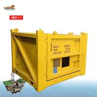 Panier de chargement ouvert certifié DNV 2.7-1, longueur 1,5 m, pour plateformes offshore et ingénierie marine